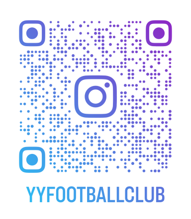 QR-Code für den Instagram-Account des YY Football Clubs.
